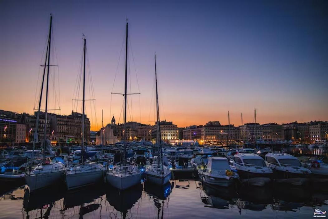 Studio Calanques Pres Du Vieux Port Marseille Bagian luar foto